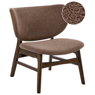 Beliani Traditional Armchair Day Boucle Taupe from B&Q