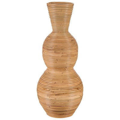 B&Q -  Decorative Vase Symi Rattan 70 Cm Natural