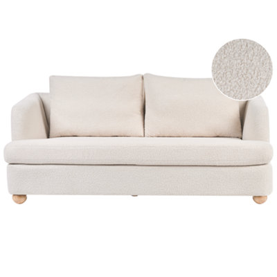 Beliani Sofa 3 Seater Rattvik Boucle Off-White from B&Q