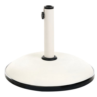 Beliani Parasol Base Canzo White Round 25 Kg from B&Q