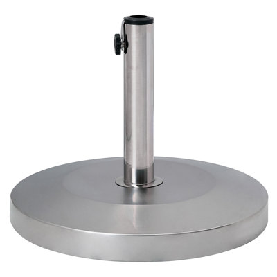 Beliani Parasol Base Craveggia Silver Round 25 Kg from B&Q