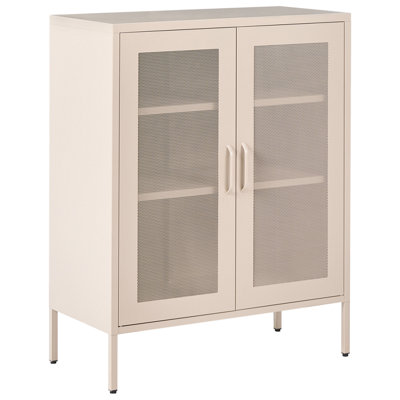 B&Q -  Industrial Cabinet Wakatipu Metal Beige