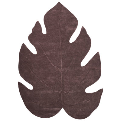 B&Q -  Rug Nainital Dark Brown 160 X 230 Cm Wool