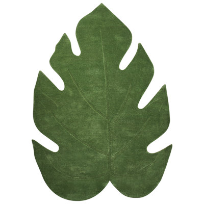 B&Q -  Rug Nainital Green 160 X 230 Cm Wool