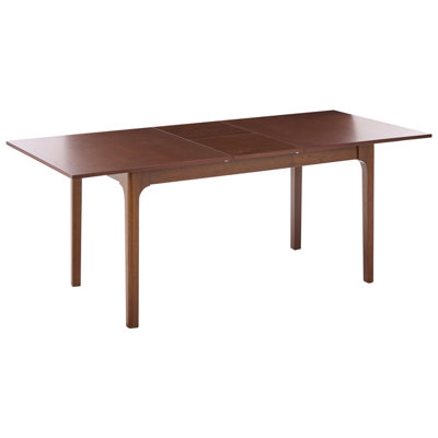 Beliani Extending Dining Table Delmas Dark Ash Wood 160/200 Cm 90 Cm from B&Q