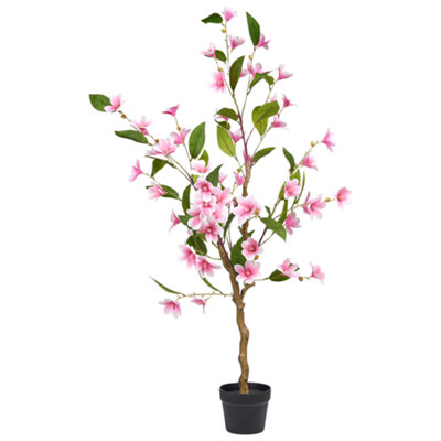 Beliani Artificial Plant Magnolia Tree 128 Cm Green from B&Q