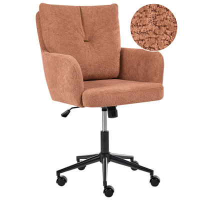 B&Q -  Desk Chair Alpine Fabric Golden Brown