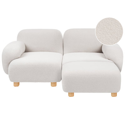 Beliani Modular Sofa 2 Seater Amli Boucle Off-White from B&Q