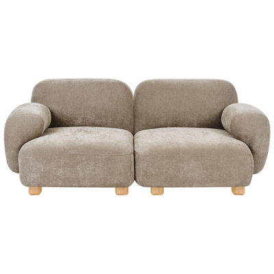 Beliani Modular Sofa 2 Seater Amli Fabric Beige from B&Q
