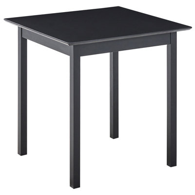 B&Q -  Dining Table Veritas Black 75 Cm 75 Cm Pine Wood
