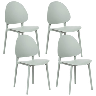 Beliani Set Of 4 Garden Chairs Ceara Mint Green from B&Q