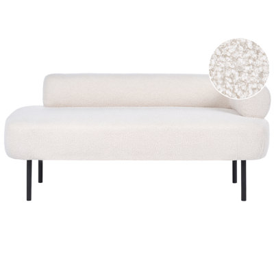 Beliani Right-Hand Chaise Longue Mirmande Boucle Off-White from B&Q