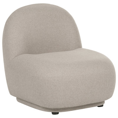 Beliani Minimalist Armchair Lovberg Fabric Beige from B&Q