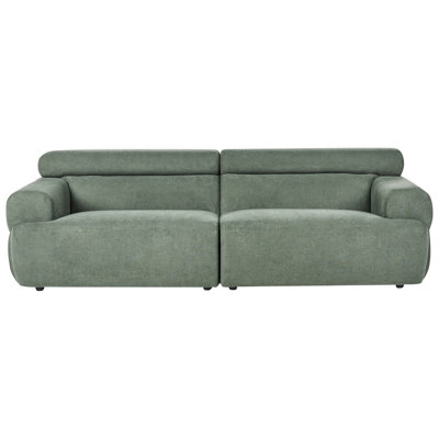 Beliani Sofa 3 Seater Hovden Fabric Green from B&Q
