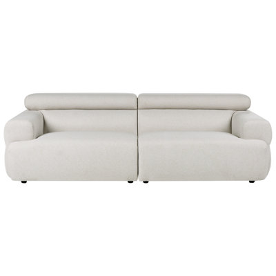 Beliani Sofa 3 Seater Hovden Fabric Off-White from B&Q
