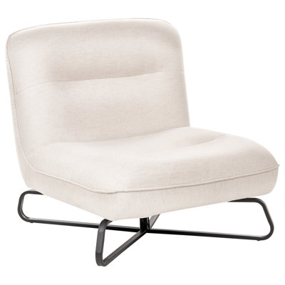 Beliani Armchair Lindal Fabric Off-White from B&Q