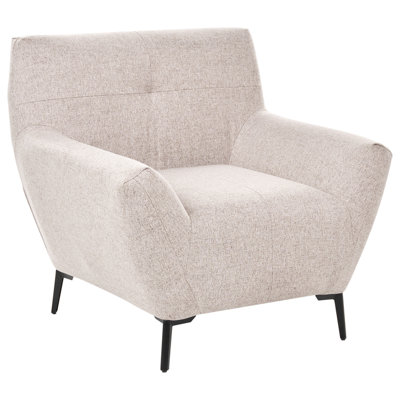 Beliani Modern Armchair Lakene Fabric Beige from B&Q