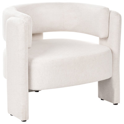 Beliani Armchair Maggeby Fabric Off-White from B&Q