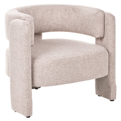 Beliani Modern Armchair Maggeby Fabric Beige from B&Q