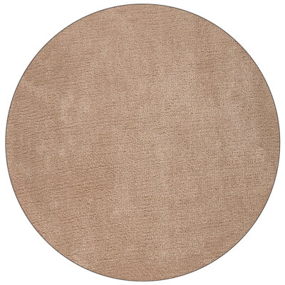 B&Q -  Shaggygy Rug Demre Sand Beige 140 Cm