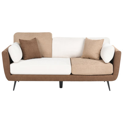 Beliani Sofa 3 Seater Bolga Fabric Brown from B&Q