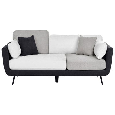 Beliani Sofa 3 Seater Bolga Fabric Black from B&Q