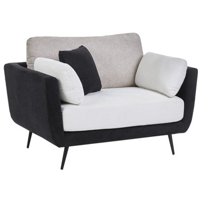Beliani Modern Armchair Bolga Fabric Black from B&Q