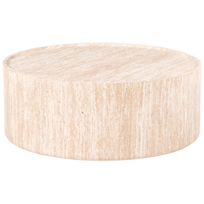 Beliani Coffee Table Buloke Travertine Effect from B&Q