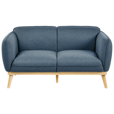 Beliani Sofa 2 Seater Ljung Fabric Blue from B&Q