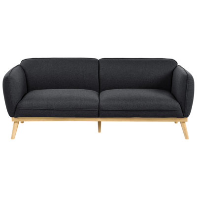 Beliani Sofa 3 Seater Ljung Fabric Black from B&Q