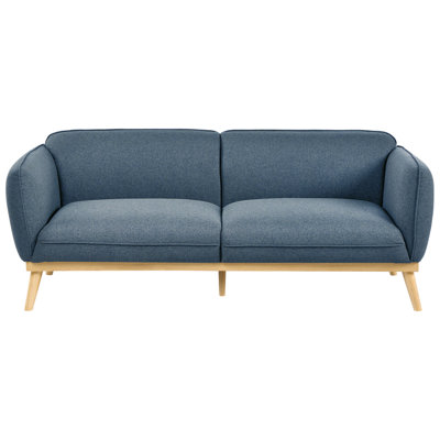 Beliani Sofa 3 Seater Ljung Fabric Blue from B&Q