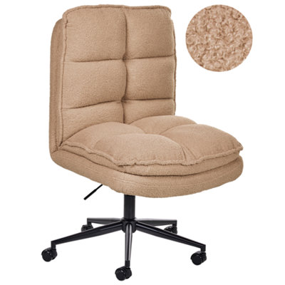 B&Q -  Office Chair Addison Boucle Sand Beige