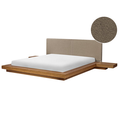 B&Q -  Waterbed Boucle Zen 180 X 200 Cm (Eu Super King) Natural Ash Wood