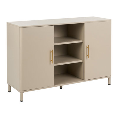 B&Q -  Minimalist Sideboard Ombura Metal Beige