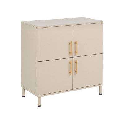 B&Q -  4 Door Sideboard Ombura Metal Beige