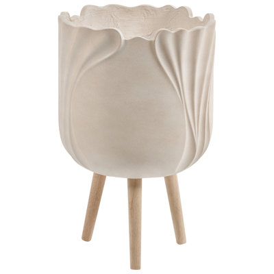 B&Q -  Elevated Plant Pot Arpone 36 Cm Light Beige