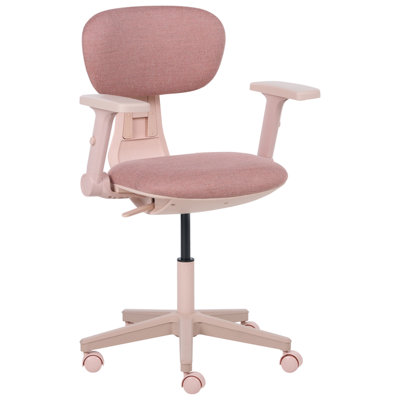 B&Q -  Modern Office Chair Core Fabric Pink
