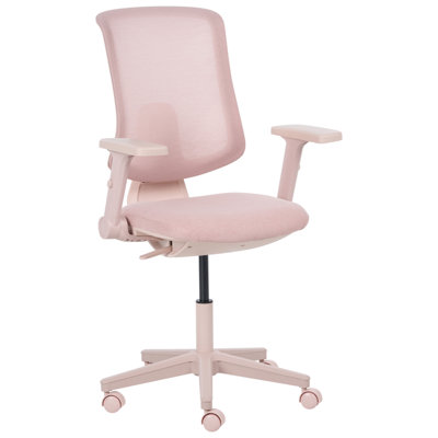 B&Q -  Modern Office Chair Sero Fabric Pink