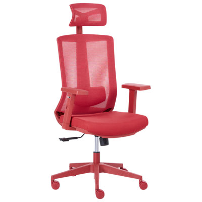 B&Q -  Modern Office Chair Enso Fabric Red