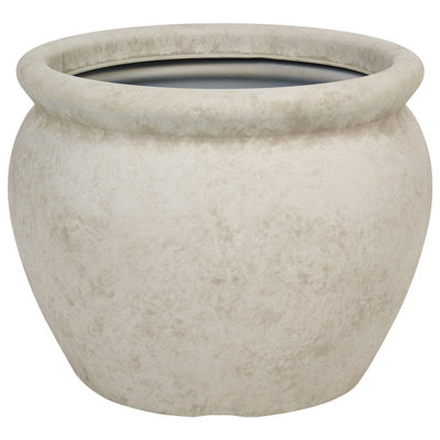 B&Q -  Plant Pot Macedon 45 Cm Off-White