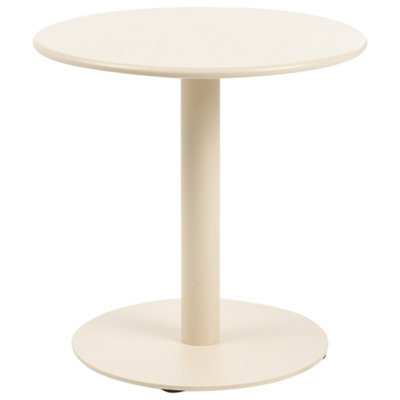 B&Q -  Garden Coffee Table Vittuone 50 Cm 50 Cm Metal Beige