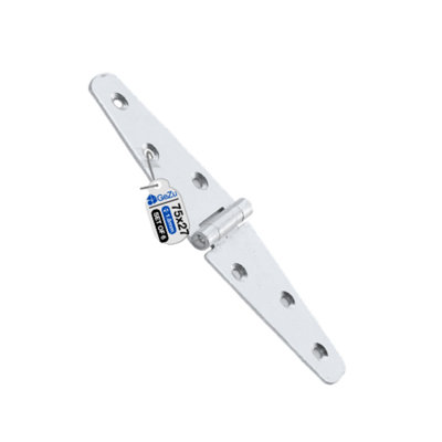 B&Q -  Strap Hinge 75 mm Electroplated Set Of 6 Heavy Duty Gate Shed Door Hook Band