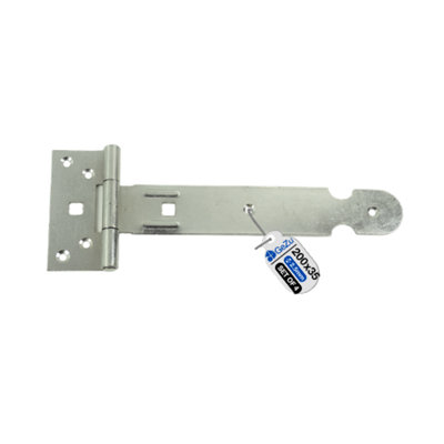 B&Q -  T Hinge 200 mm Electroplated Set Of 4 Heavy Duty Gate Shed Door Hook Band