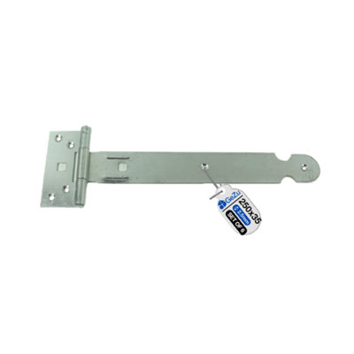 B&Q -  T Hinge 250 mm Electroplated Set Of 6 Heavy Duty Gate Shed Door Hook Band