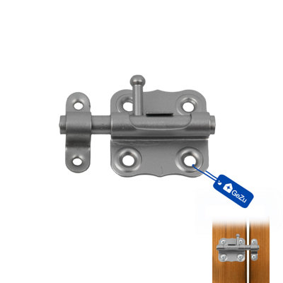 Gezu Impex Door Bolt 40 X 40 mm Galvanised Set Of 2 Outdoor Lock Bathroom Latch from B&Q