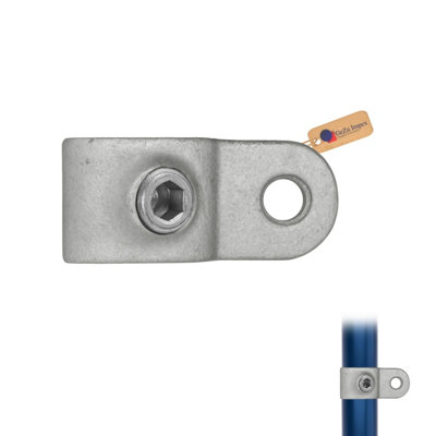 Gezu Impex Single Male Swivel Clamp 27mm Hot Dip Galvanised Silver Single Male Fitting Key Clamp from B&Q
