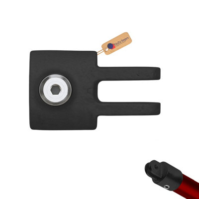 Gezu Impex Female Swivel Tube Clamp 27mm Hot Dip Galvanised Black Powder Coated Female Connector Pipe Fittings from B&Q