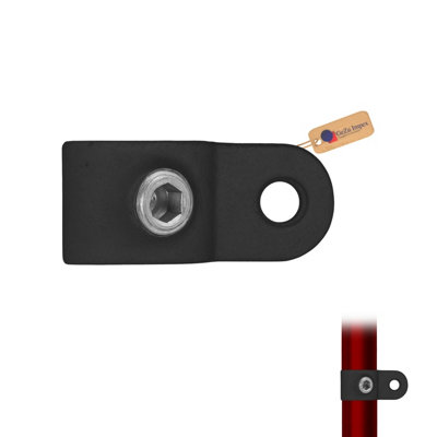 Gezu Impex Single Male Swivel Clamp 27mm Hot Dip Galvanised Black Powder Coated Single Male Fitting Key Clamp from B&Q