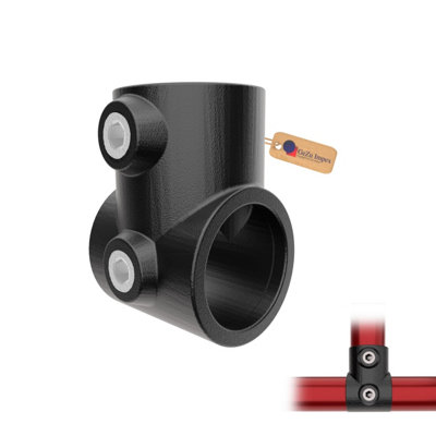 Gezu Impex Black Short Tee Tube Clamp 42 Mm Hot Dip Galvanised B&Q