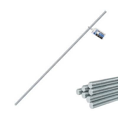 B&Q -  M4 Threaded Rod 1000 mm A4 Stainless  Set Of 4 Fully Threaded Bar Screw Heavy Duty Right Hand Thread Rod Bar Stud